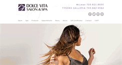 Desktop Screenshot of dolcevitasalon.com